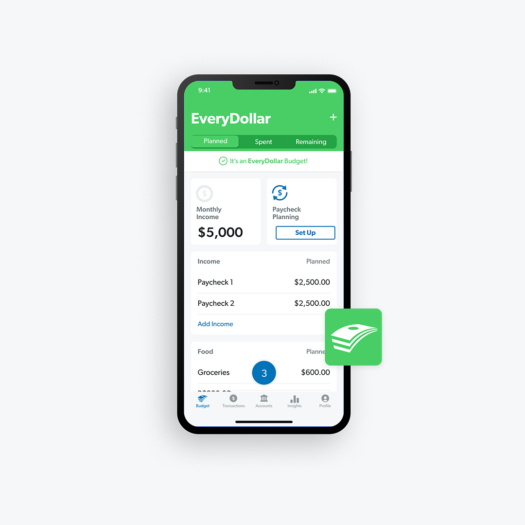 Every Dollar budgeting app