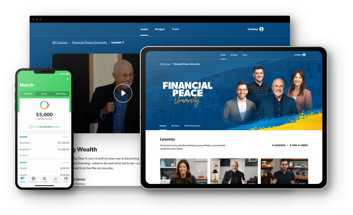 Bundle of Everydollar andFinancial Peace University