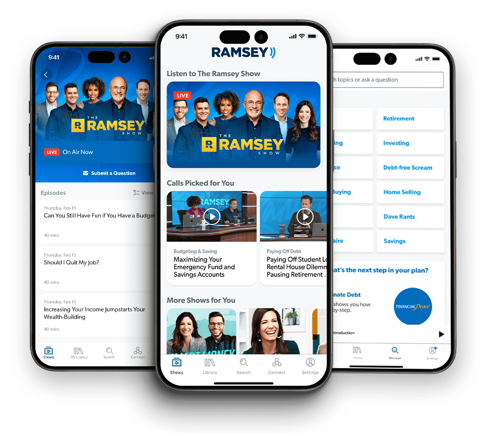Ramsey Network App on Phone